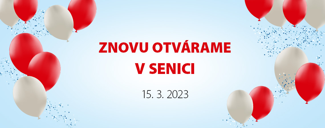 Znovu otvárame v Brezne Znovu otvárame v Senici