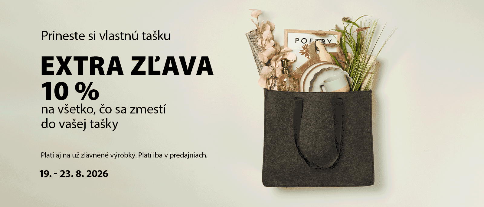 Prineste si vlastnú tašku